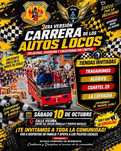 3ª Carrera de los Autos Locos - Familia y Ninos en Antofagasta