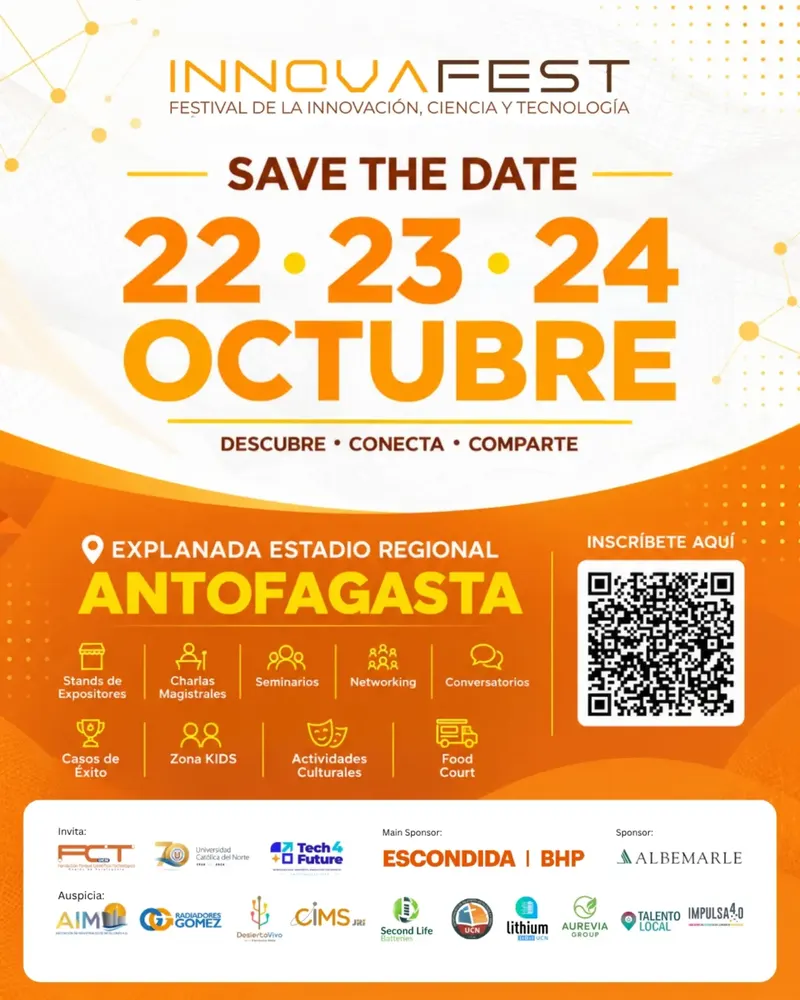Innovafest 2026 – Festival de Innovación, Ciencia y Tecnología - Emprendimiento e Innovacion en Antofagasta