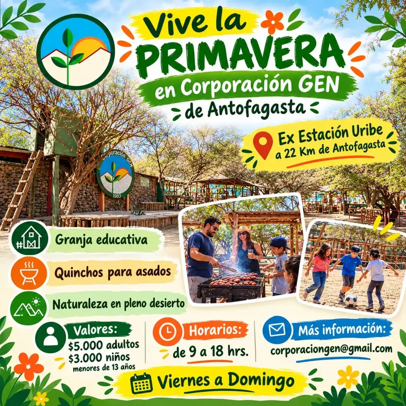 Vive la Primavera en Corporación GEN - Familia y Ninos en Antofagasta
