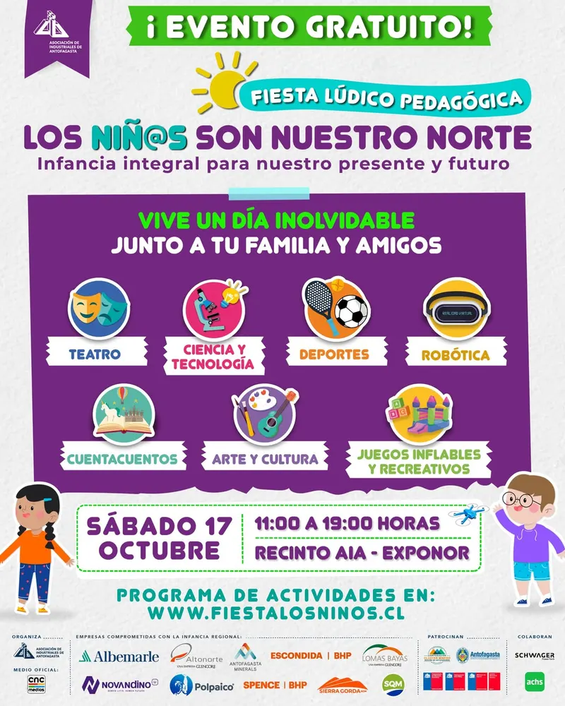 Los Niñ@s Son Nuestro Norte – Fiesta Lúdico Pedagógica - Familia y Ninos en Antofagasta