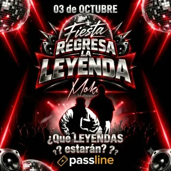 Fiesta Regresan las Leyendas en Moka Club - Fiestas y Comida en Rancagua