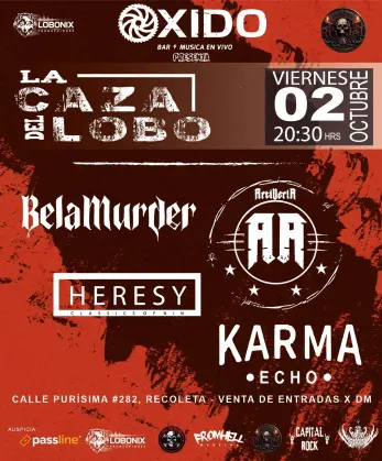 La Caza del Lobo en Bar Óxido - Musica y Show en Vivo en Recoleta