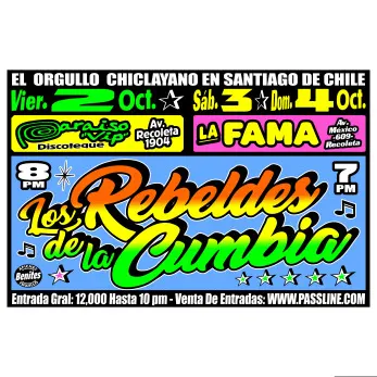 Los Rebeldes de la Cumbia prenden La Fama - Musica y Show en Vivo en Recoleta