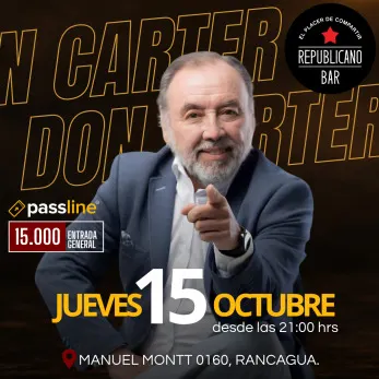 Don Carter en vivo en Rancagua - Arte y Cultura en Rancagua