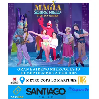 Magia sobre hielo llega al Metro Copa Lo Martínez - Arte y Cultura en El Bosque