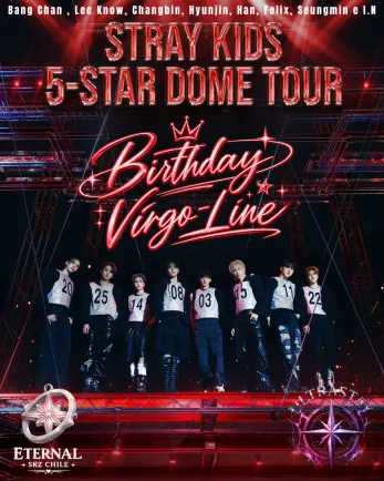 5-Star Dome Tour: fiesta K-pop de cumpleaños Virgo - Musica y Show en Vivo en Santiago