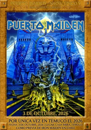 Puerto Maiden: tributo a Iron Maiden - Musica y Show en Vivo en Temuco