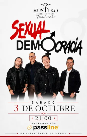 Sexual Democracia en vivo en Rustiko Huechuraba - Musica y Show en Vivo en Huechuraba