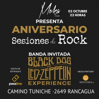 Tributo a Led Zeppelin: Black Dog Experience - Musica y Show en Vivo en Rancagua