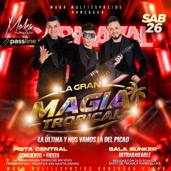 Lanzamiento Hola 2027 con La Gran Magia Tropical - Musica y Show en Vivo en Rancagua
