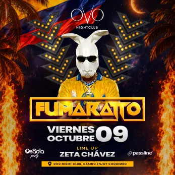 Fumaratto en vivo desde Colombia en Ovo - Musica y Show en Vivo en Coquimbo