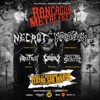 Rancagua Metal Fest en el Teatro San Martín - Musica y Show en Vivo en Rancagua
