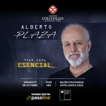 Alberto Plaza en vivo en el Casino Colchagua - Musica y Show en Vivo en Santa Cruz