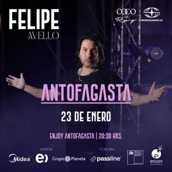Felipe Avello en vivo desde Enjoy Antofagasta - Arte y Cultura en Antofagasta