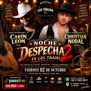 Noche Despecha2 en Las Tinajas - Fiestas y Comida en Temuco