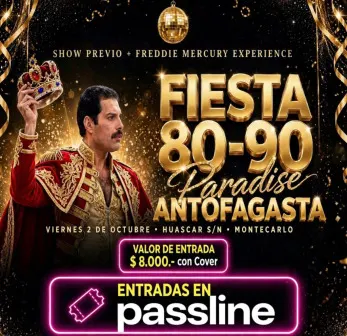 Noche retro con los hits de los 80 y 90 - Musica y Show en Vivo en Antofagasta