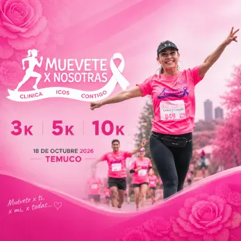 Muévete x Nosotras: corrida por el cáncer de mama - Deporte y Bienestar en Temuco