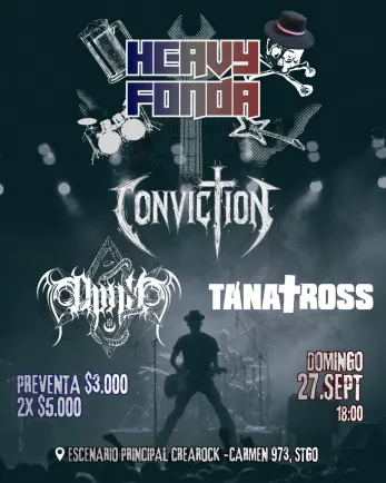 Heavy Fonda: metal puro para cerrar septiembre - Musica y Show en Vivo en Santiago