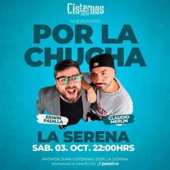 Erwin Padilla y Claudio Merlin en Bar Cisternas - Fiestas y Comida en La Serena