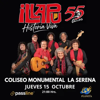 Celebración de medio siglo de Illapu en La Serena - Musica y Show en Vivo en La Serena