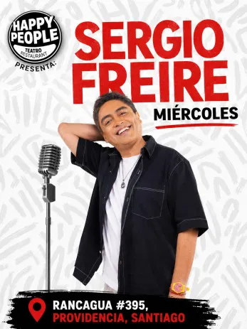 Sergio Freire hace reír en Happy People - Arte y Cultura en Providencia