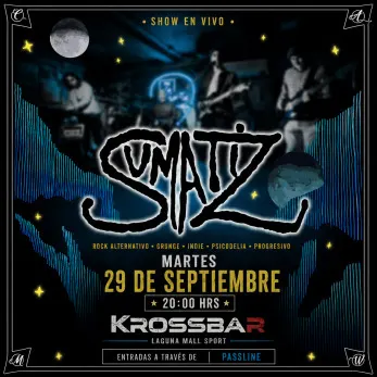 Sumatiz toca en vivo en Kross Bar - Fiestas y Comida en Santiago